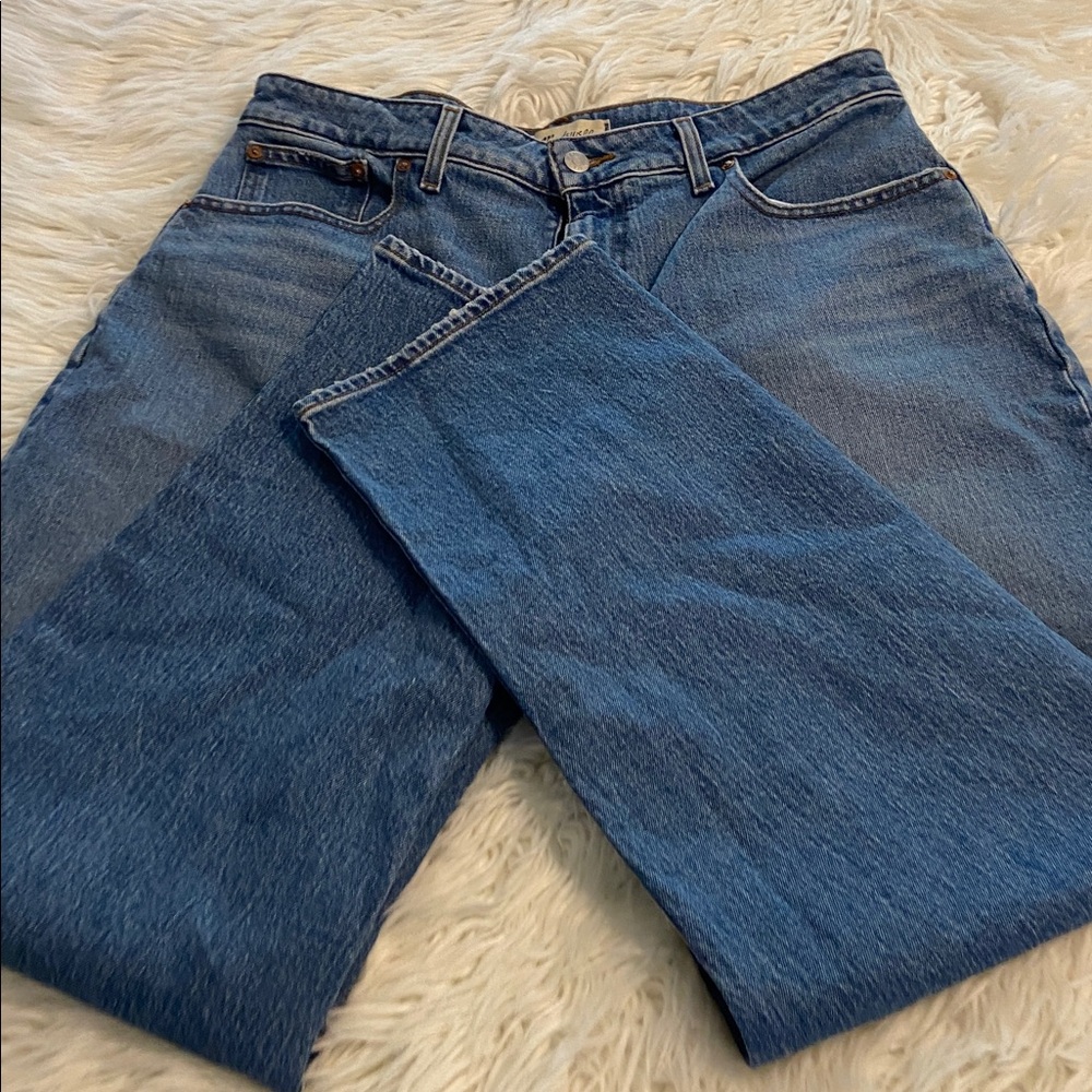 Madewell Women’s Curvy Classic 90 Straight Blue Jeans inseam 28” waist 34” - Picture 9 of 12